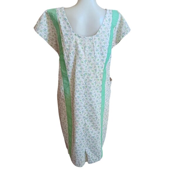 1OF1 Vintage 30's Depression House Dress Floral Print Cotton Handmade Chore Wife - Picture 6 of 9